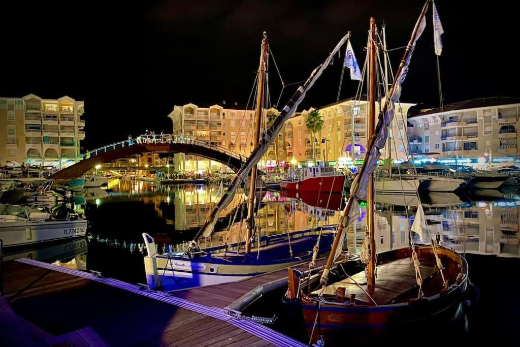 Port-Frejus, Le Paladien, Appartement 2 Pieces Climatise, Terrasse & Parking Luaran gambar